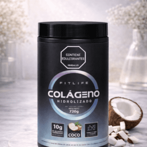 Colágeno Hidrolizado FitLife · Sabor Coco · 720g · 30 servicios